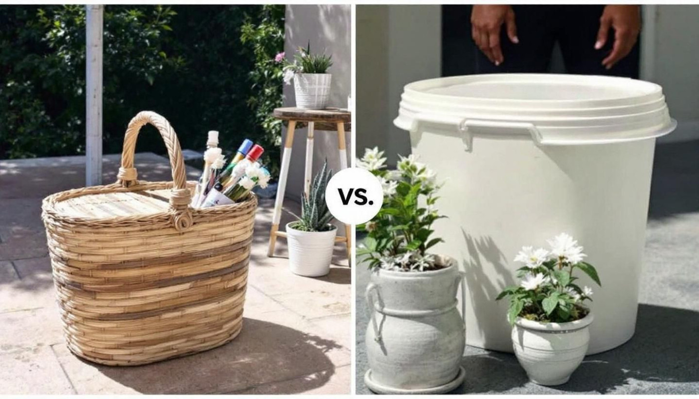 Comment choisir entre un panier en osier et un panier en plastique ?